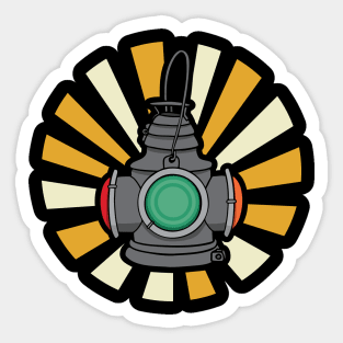 Railroad Signal Lantern Sticker